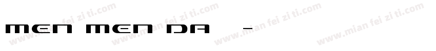 men men da字体字体转换